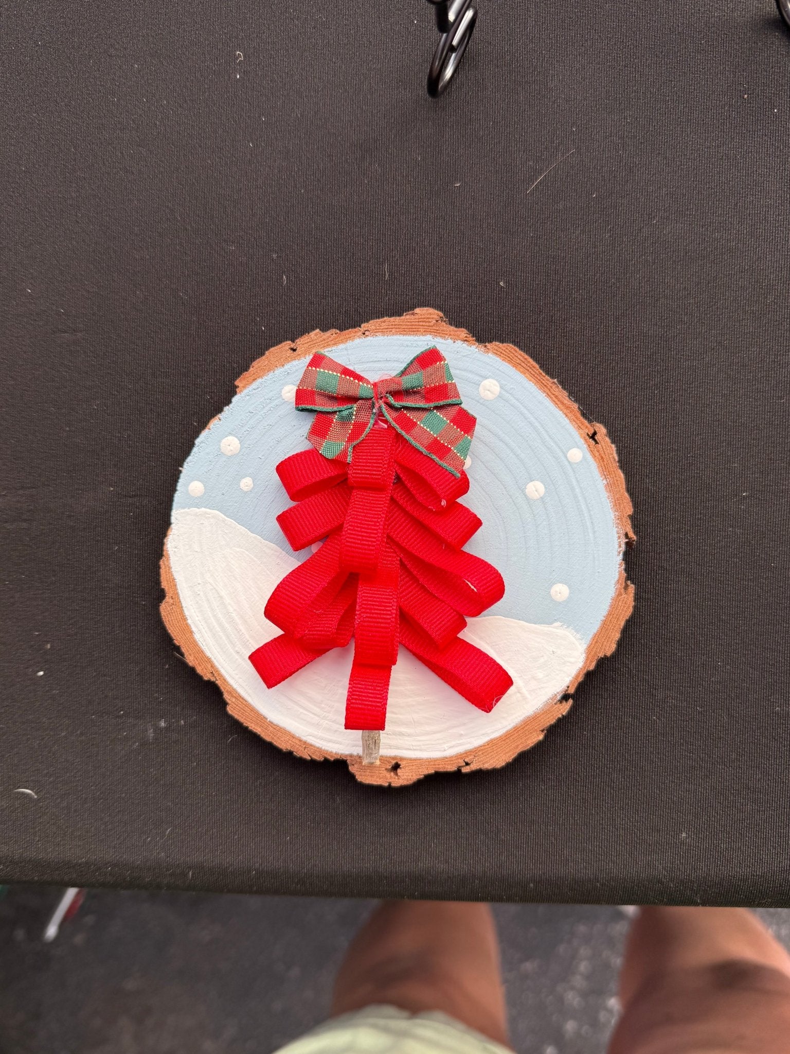 Wood Slice Ribbon Tree - Nifty Decor & More