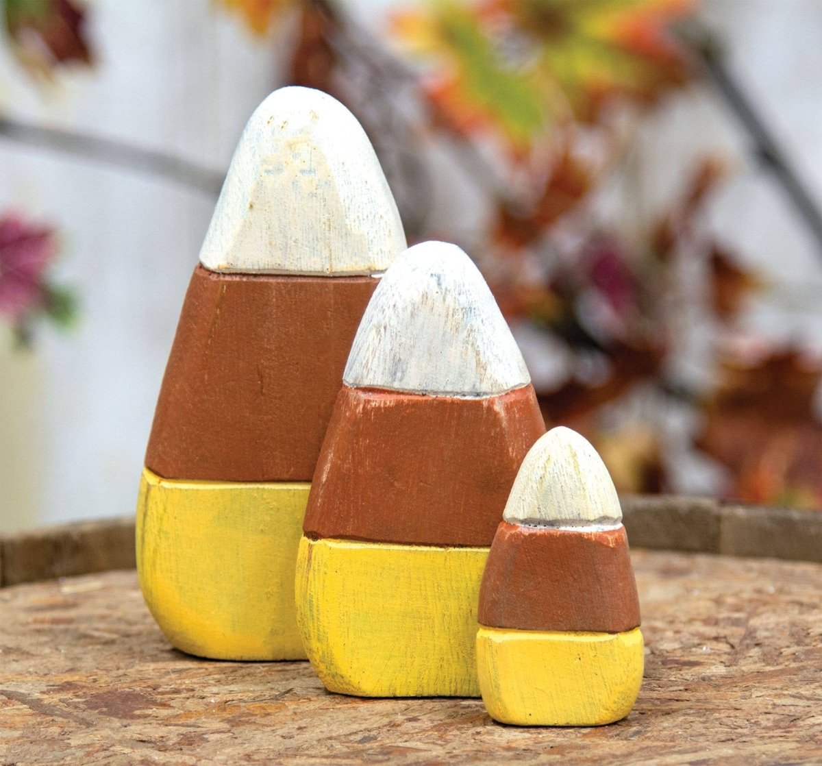 Wooden Candy Corn 3/Set - Nifty Decor & More