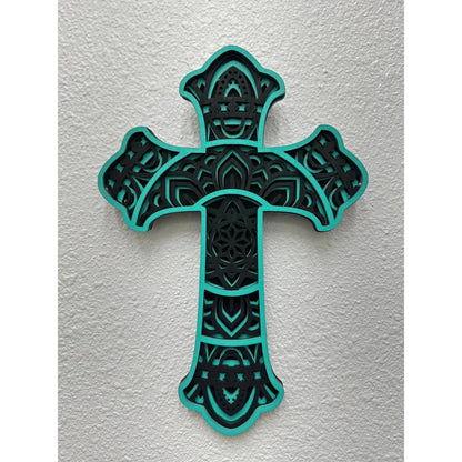 Wooden Cross Décor | Rustic Christian Home Decor, Religious Wall Art & Faith - Based Gift - Nifty Decor & More