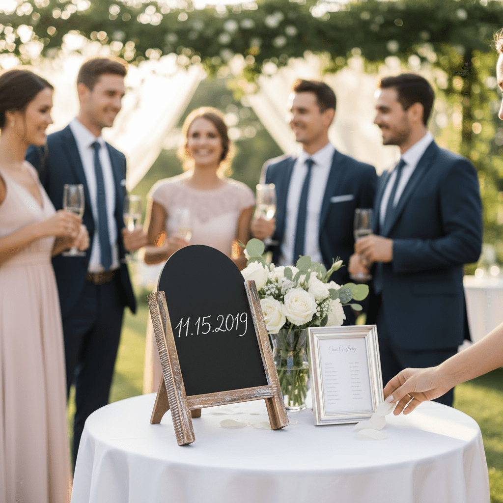 Wooden Easel Table Chalkboard - Nifty Decor & More