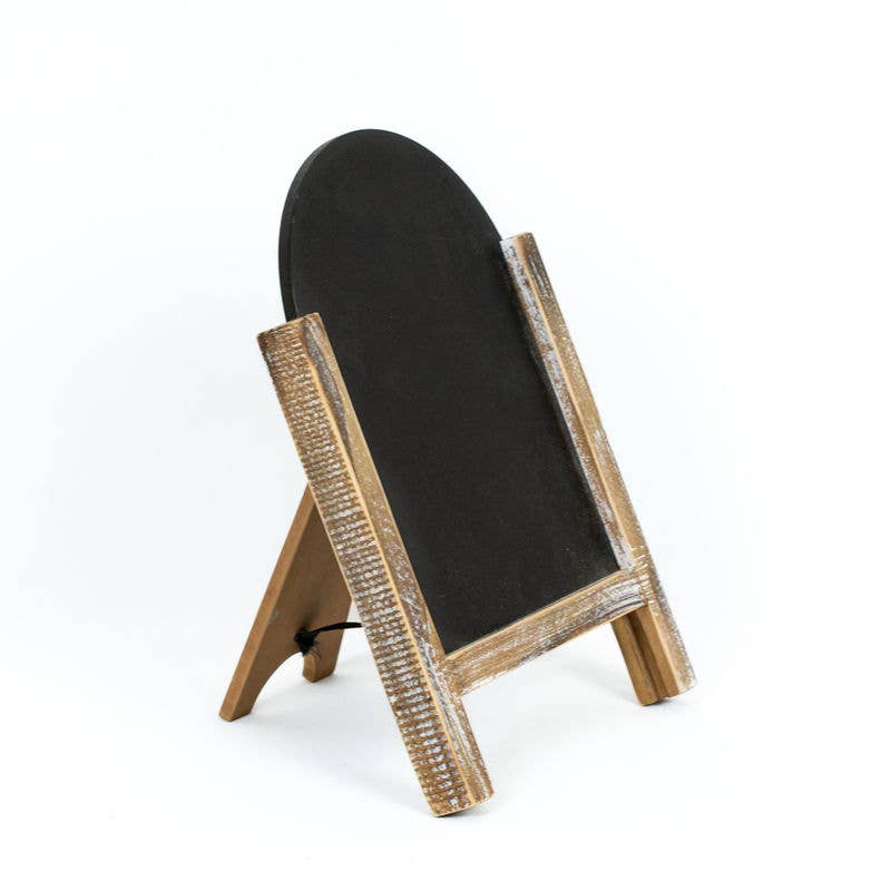 Wooden Easel Table Chalkboard Supplies