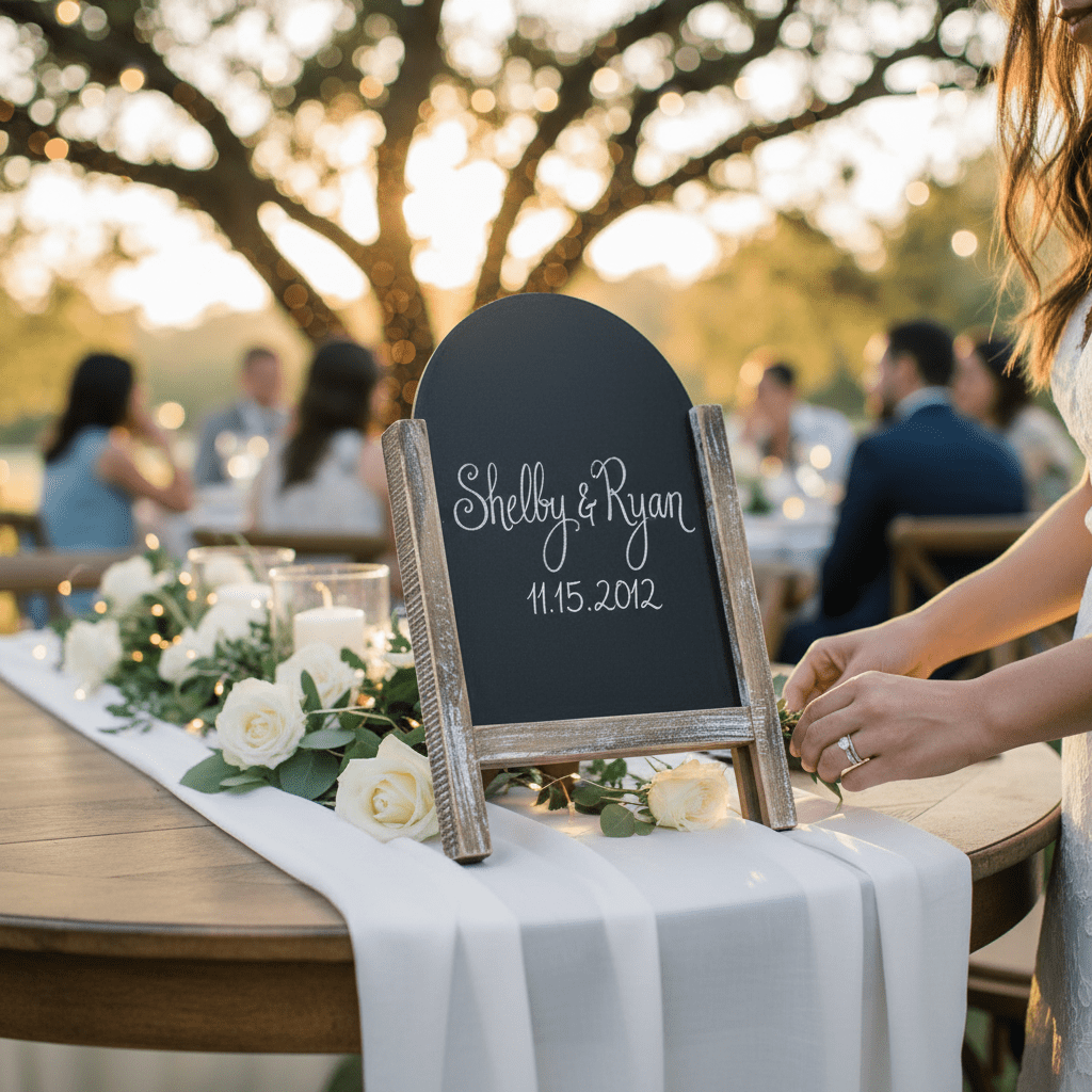 Wooden Easel Table Chalkboard - Nifty Decor & More