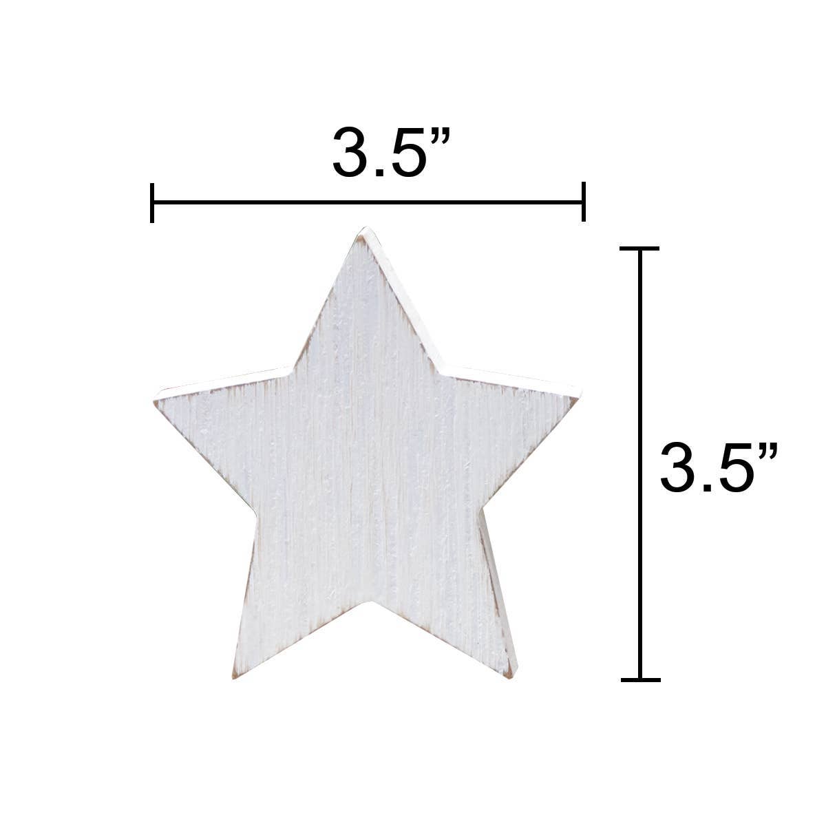 Wooden Red, White, & Blue Star Bundle 3/Set - Nifty Decor & More