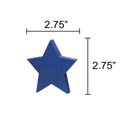Wooden Red, White, & Blue Star Bundle 3/Set - Nifty Decor & More
