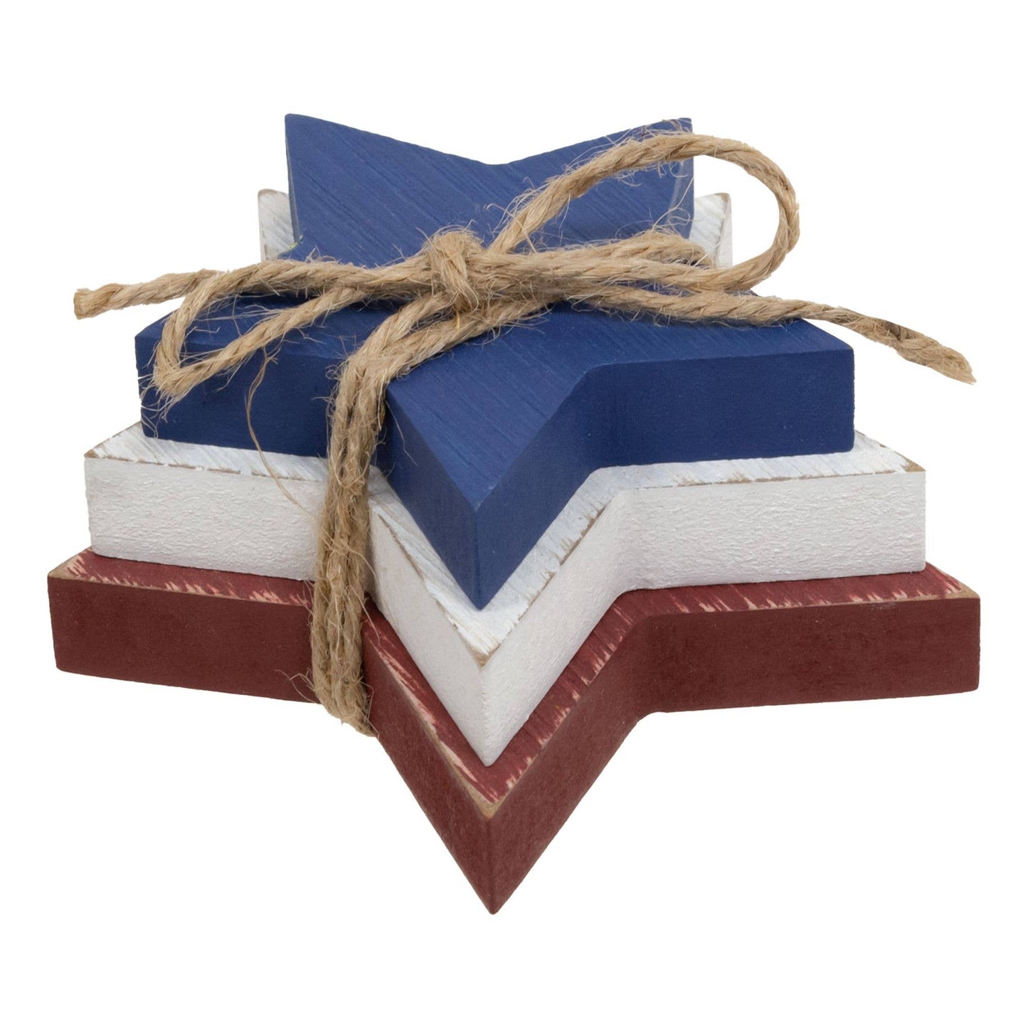 Wooden Red, White, & Blue Star Bundle 3/Set - Nifty Decor & More