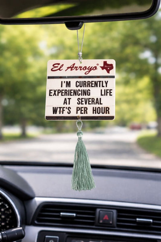 WTF's Per Hour - Marquee Car Freshener (2 Pack) - Nifty Decor & More