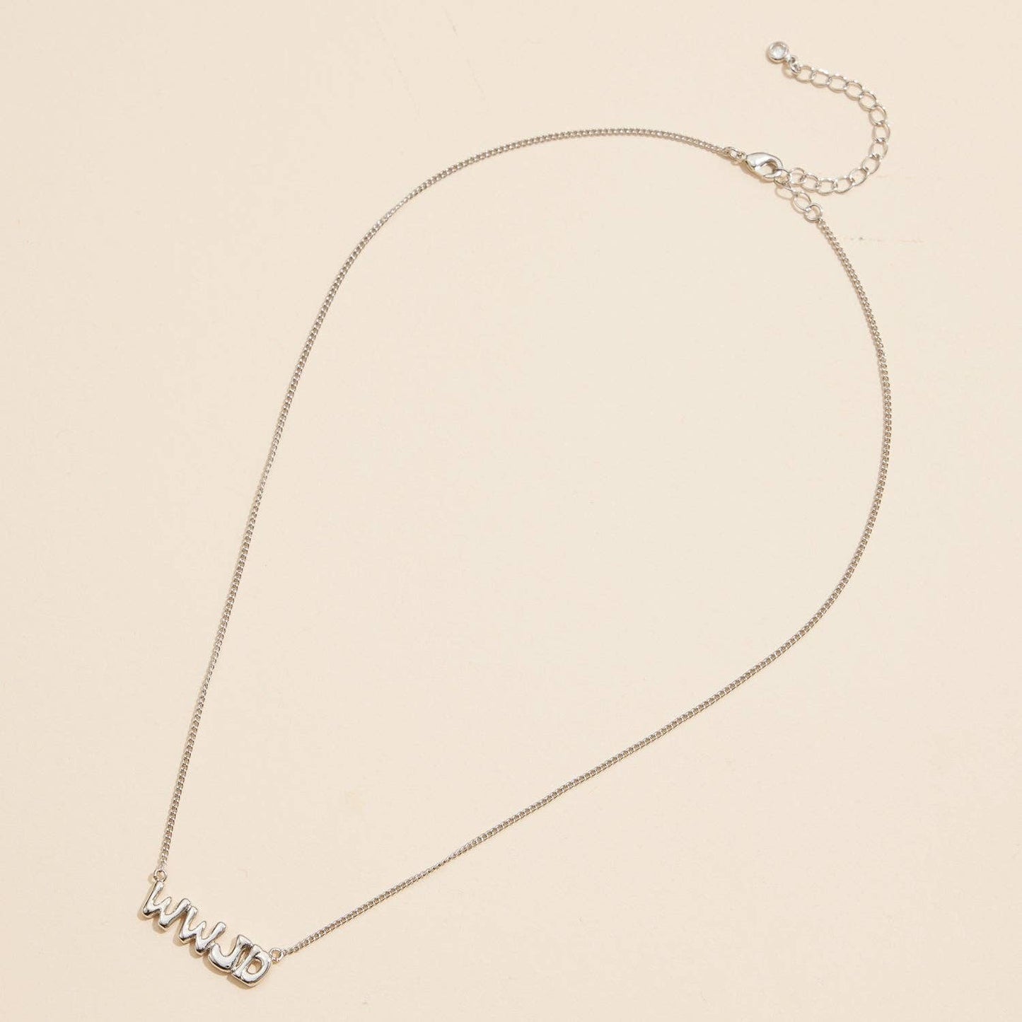 WWJD What Would Jesus Do 18K Gold Necklace