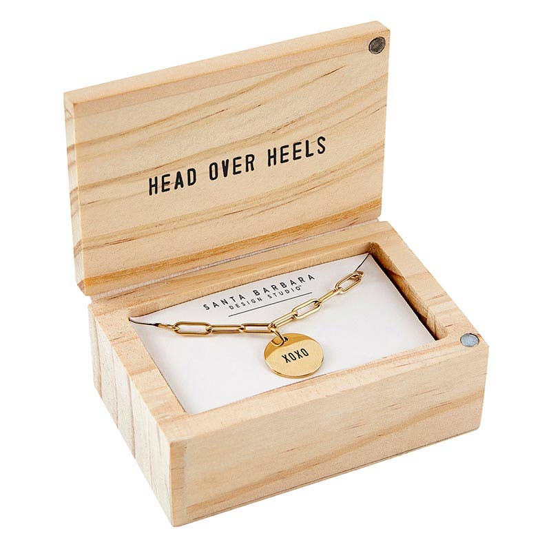 XOXO Link Chain Charm Necklace - Nifty Decor & More