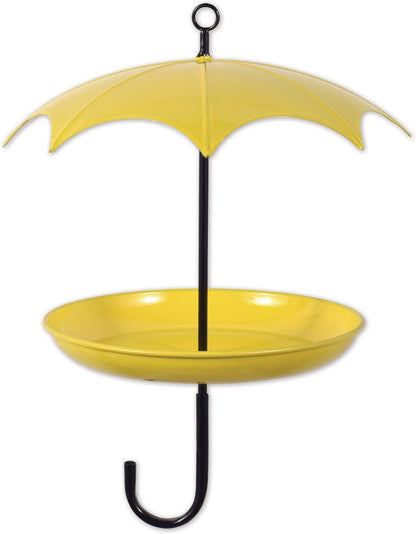 Yellow Umbrella Bird Feeder, Handmade Unique Wildlife Feeder for Outdoor Garden Decor, Perfect Mother’s Day Gift for Bird Lovers Default Title