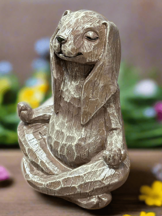 Yoga Bunny Figurine | 4.5" Cute Resin Art Decor for Home | Zen Gifts for Animal Lovers & Yoga Enthusiasts - Nifty Decor & More