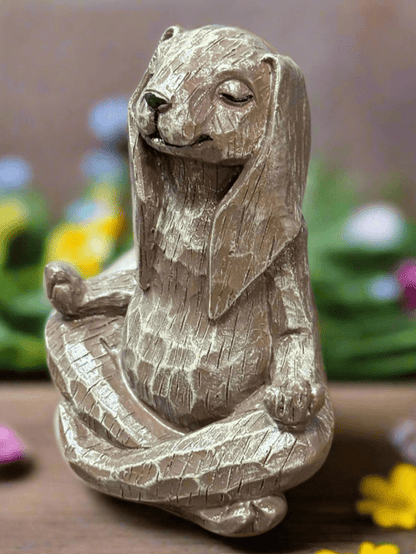 Yoga Bunny Figurine | 4.5" Cute Resin Art Decor for Home | Zen Gifts for Animal Lovers & Yoga Enthusiasts - Nifty Decor & More