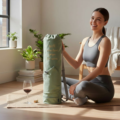 Yoga Mat Carrier Bag with Wet Pocket Multi - Functional Bag - Nifty Decor & More