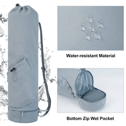 Yoga Mat Carrier Bag with Wet Pocket Multi - Functional Bag - Nifty Decor & More