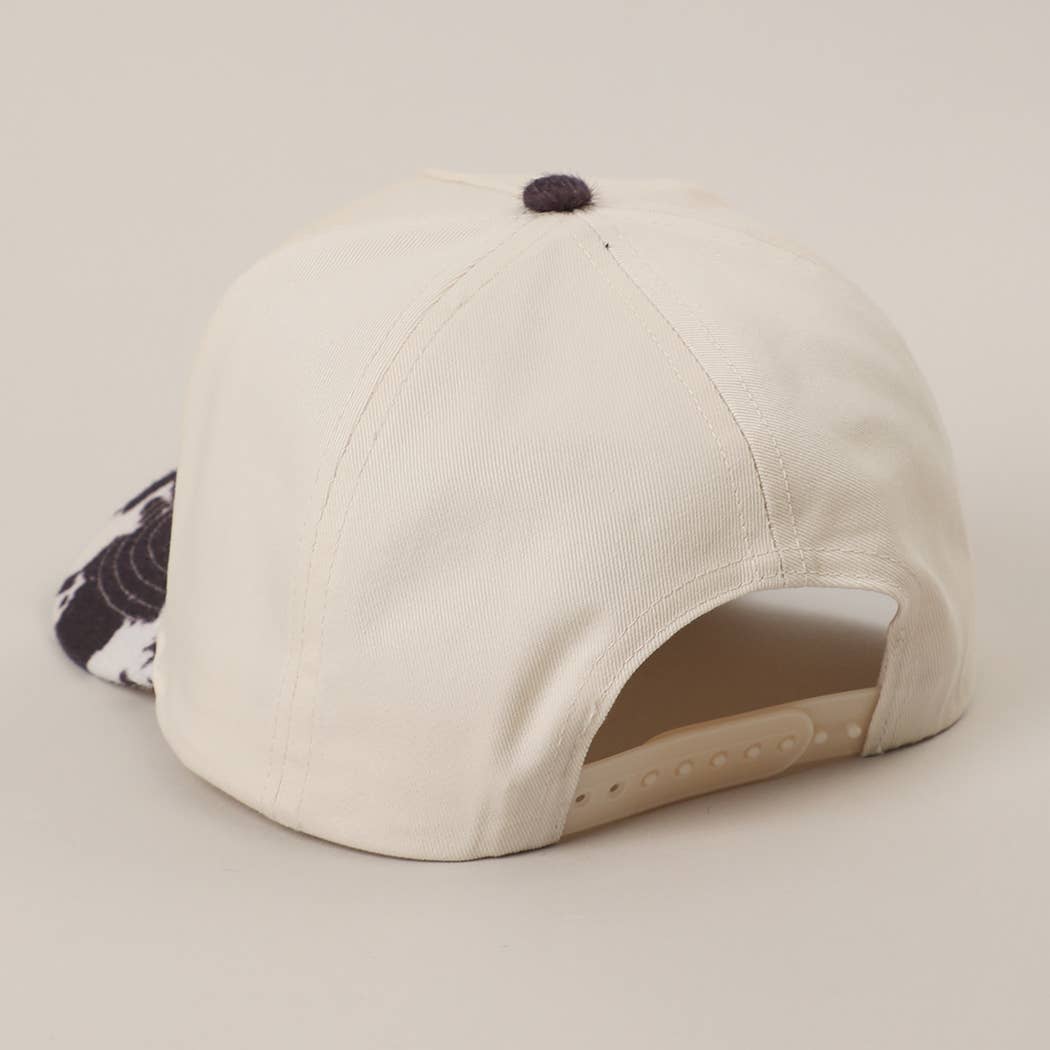 You Look Like You Love Me Embroidered Animal Print Trucker