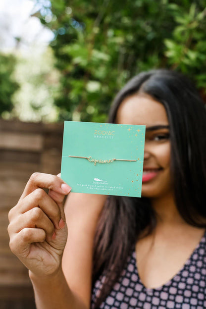 CAPRICORN Zodiac Bracelet Gold - December 22 - January 19 Zodiac Sign Bracelets