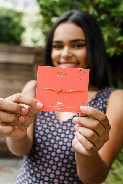 SAGITTARIUS Zodiac Bracelet Gold - November 22 - December 21 Zodiac Sign Bracelets