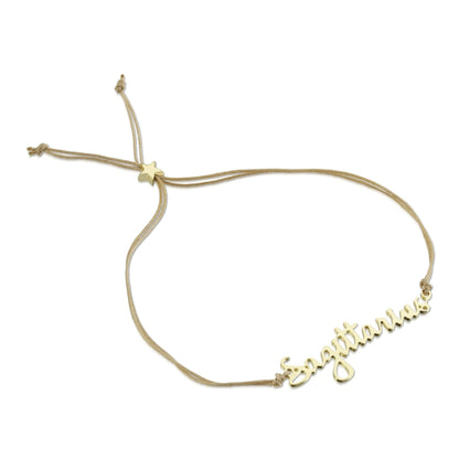 SAGITTARIUS Zodiac Bracelet Gold - November 22 - December 21 Zodiac Sign Bracelets