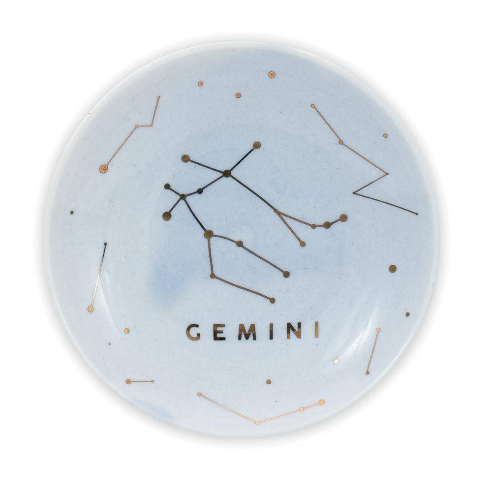 Gemini Zodiac Jewelry Dish - (May 21 - June 20) Ring Dishes & Trays