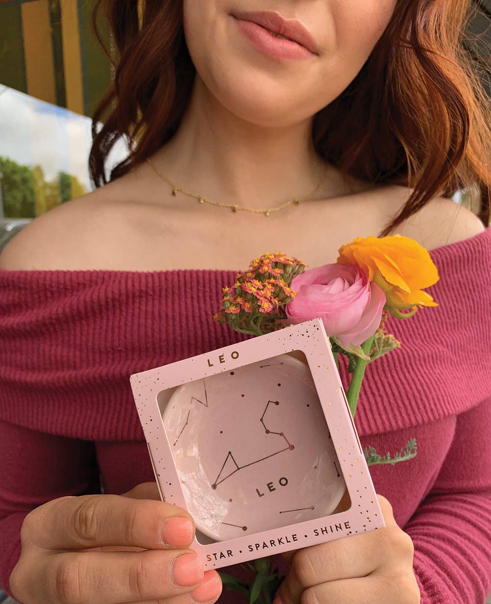 Leo Zodiac Jewelry Dish - (July 23-Aug 22) Ring Dishes & Trays