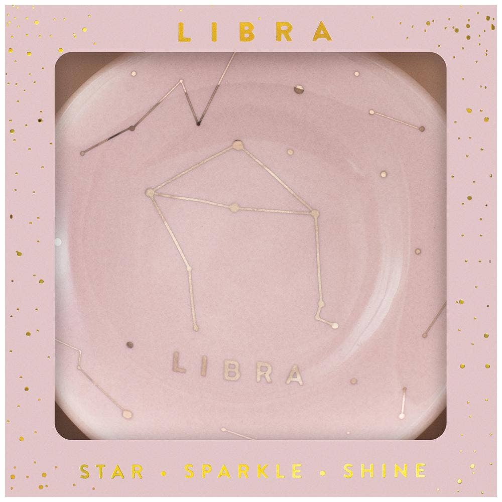 Libra Zodiac Jewelry Dish - (Sept 23 - Oct 22) Ring Dishes & Trays