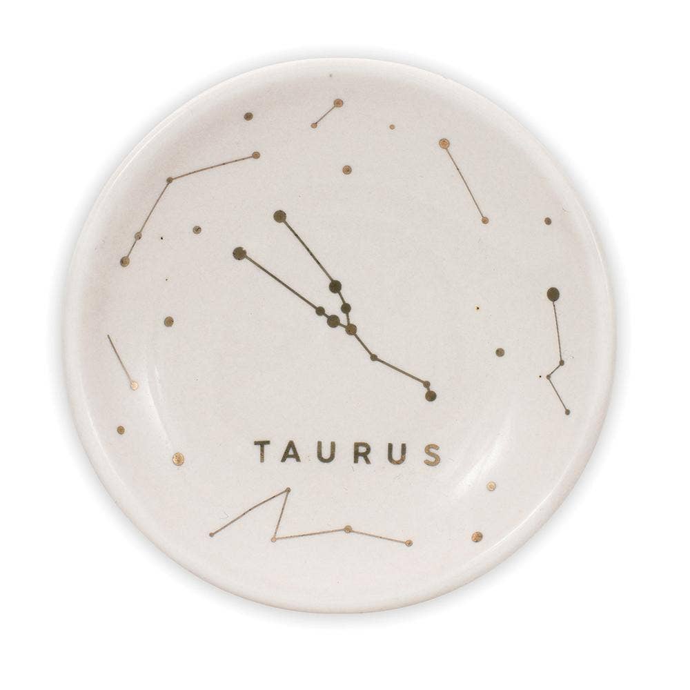 Taurus Zodiac Jewelry Dish - (Apr 20 - May 20) Ring Dishes & Trays