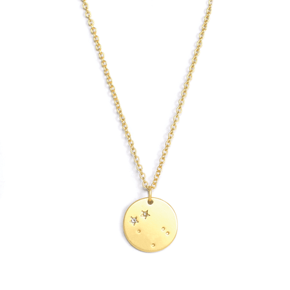 GEMINI Zodiac Necklace - Gold - (May 21-Jun 20) Zodiac Necklace