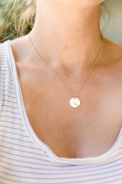 TAURUS Zodiac Necklace - Gold - (Apr 20-May 20) Zodiac Necklace