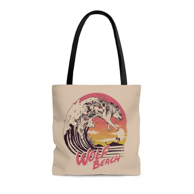 Wolf Beach Tote Bag Bags Medium  