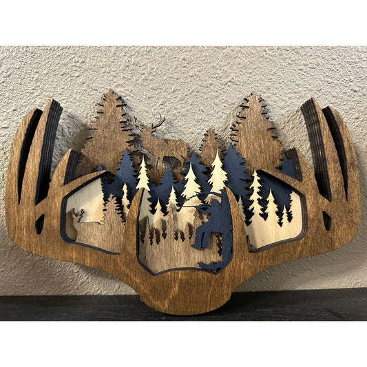 Hunting Antlers Antlers 3D Art Small