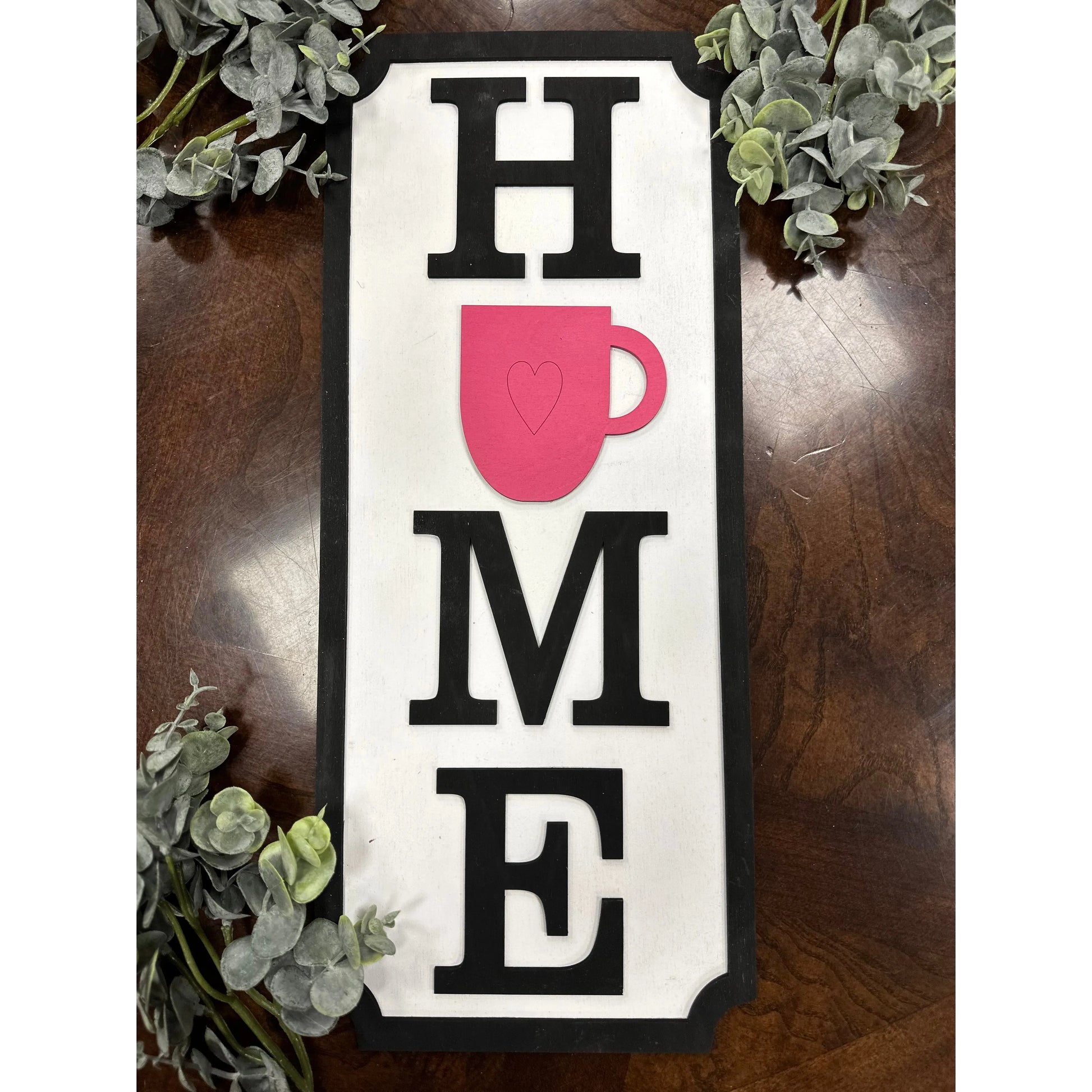 HOME Banner Sign Wall Decor   