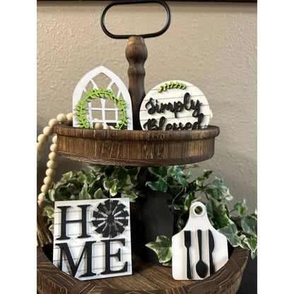 Simply Blessed Tiered Tray Decor *This item has been discontinued Tiered Tray   