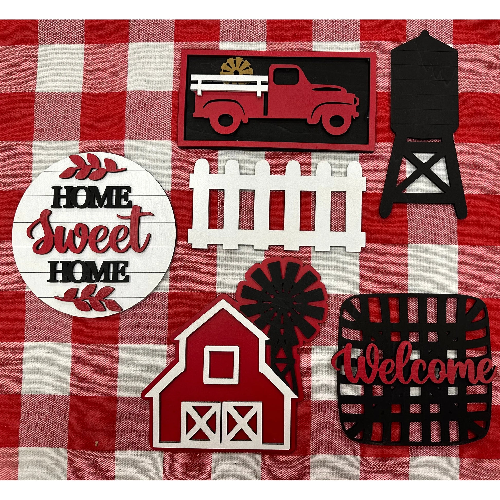 Home Sweet Home Tiered Tray Decor 