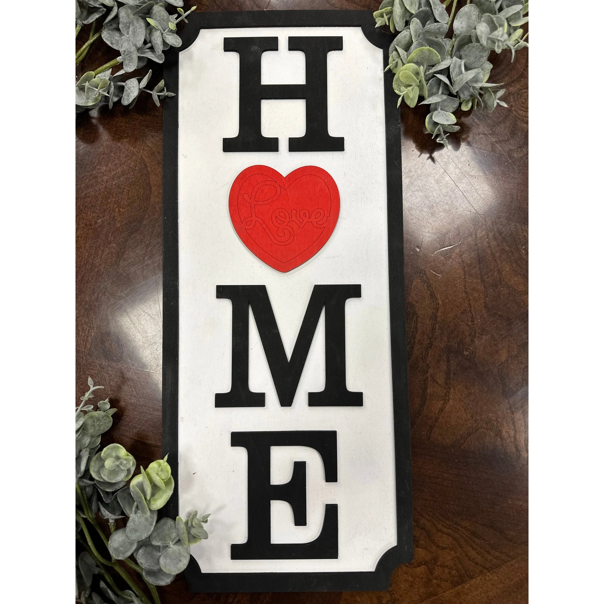 HOME Banner Sign Wall Decor   