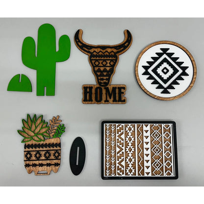 Aztec Tierd Tray Décor Tiered Tray