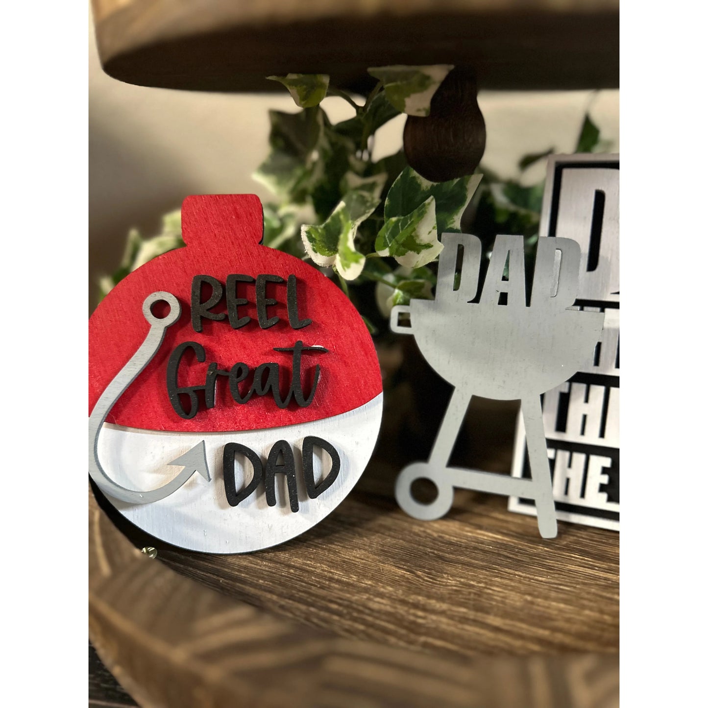 Super Dad Tiered Tray Decor 