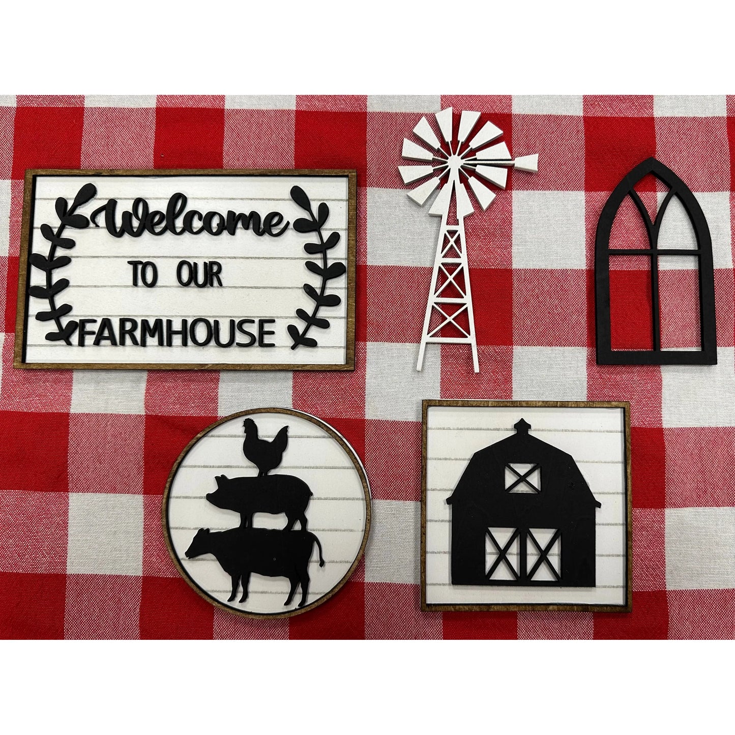 Farmhouse Kitchen Tiered Tray Decor *This item has been discontinued Tiered Tray   