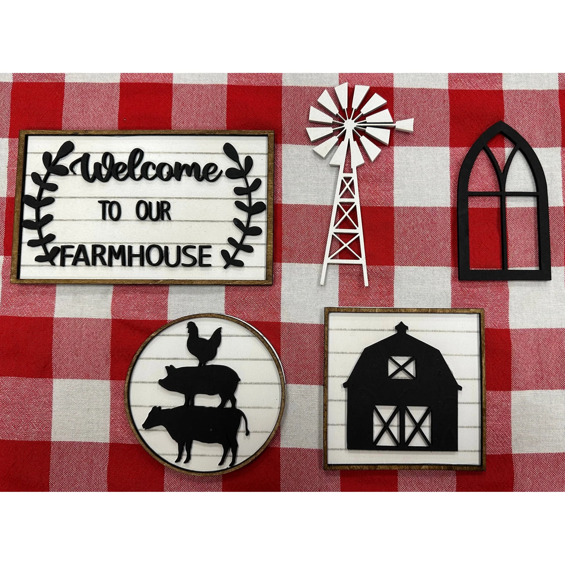 Farmhouse Kitchen Tiered Tray Decor *This item has been discontinued Tiered Tray   