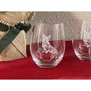 Corgi Engraved Wine Glasses Wine Glasses   