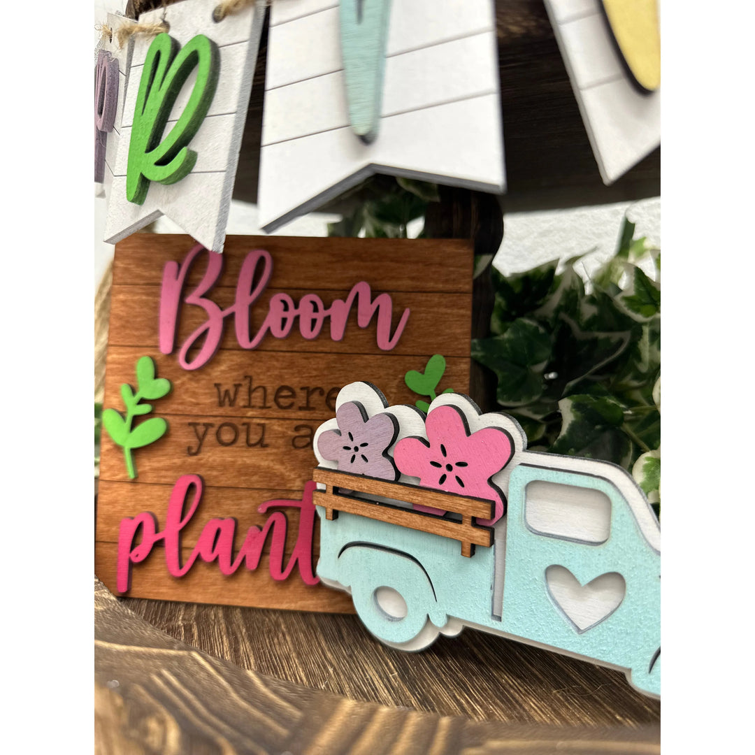 Hello Spring Tiered Tray Decor Tiered Tray   