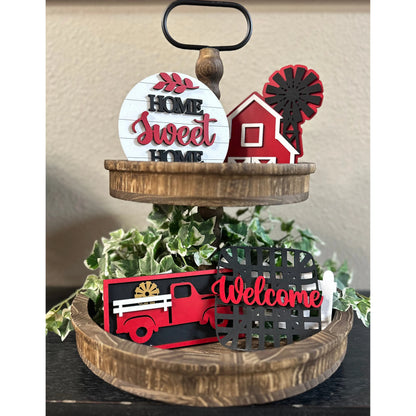 Home Sweet Home Tiered Tray Decor