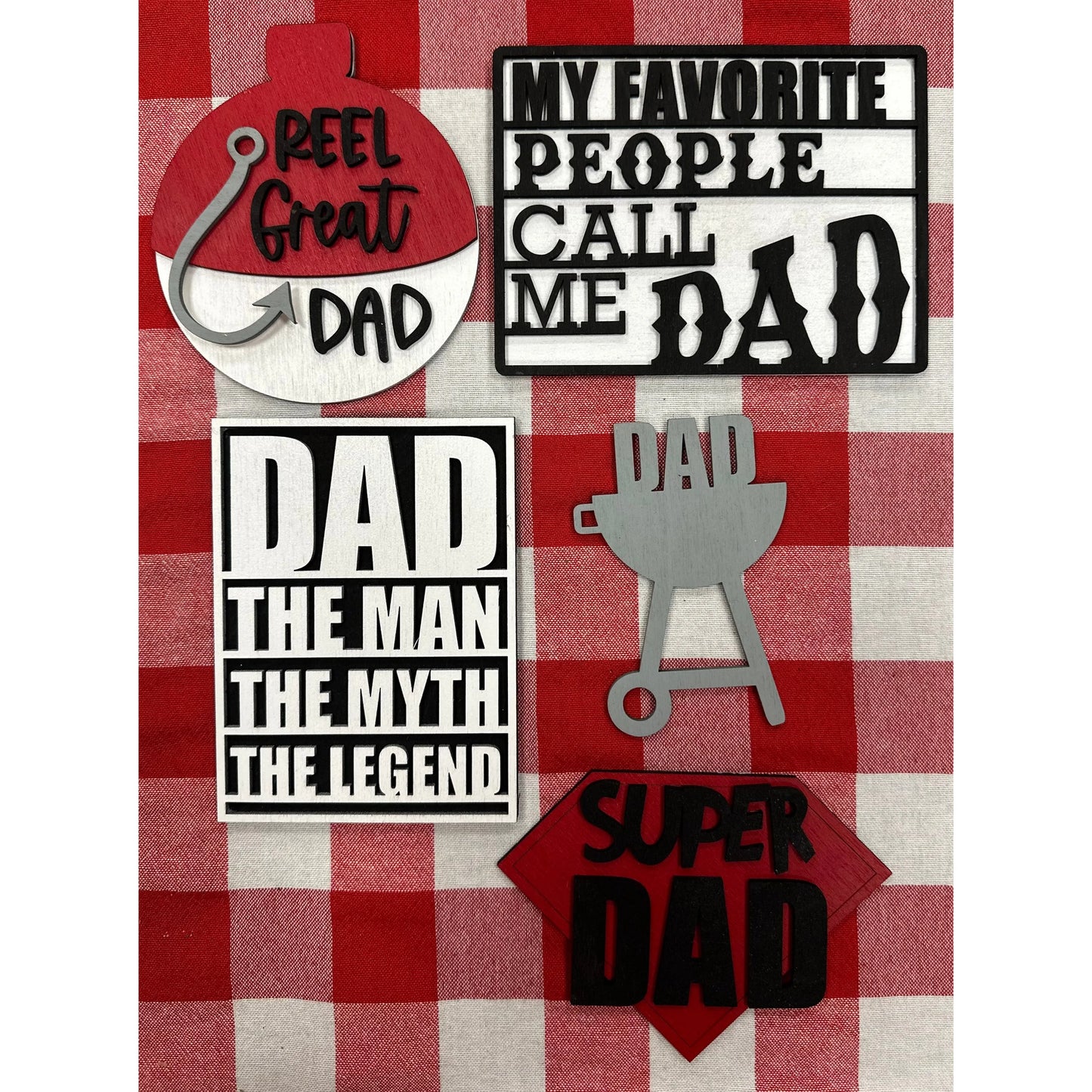 Super Dad Tiered Tray Decor 