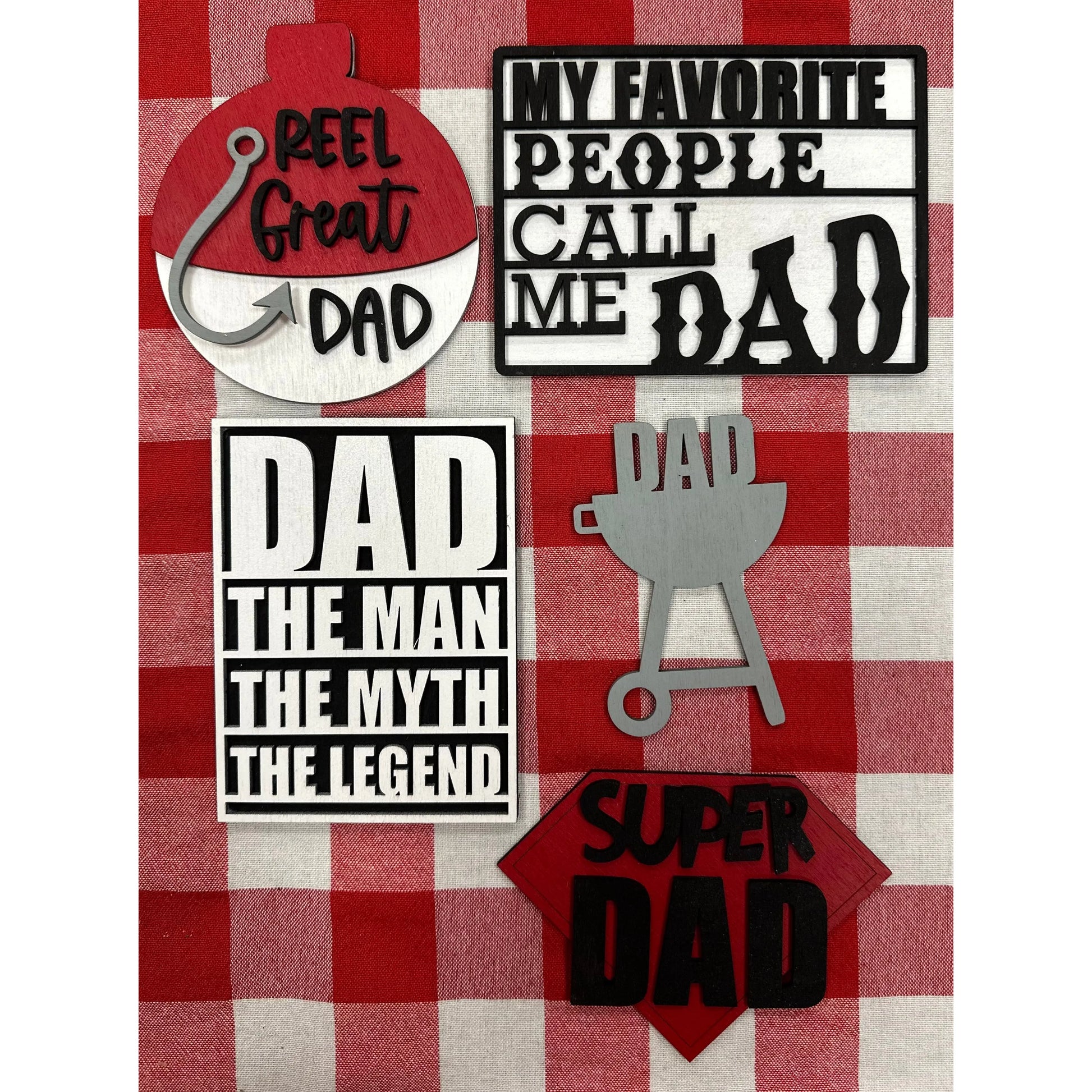 Super Dad Tiered Tray Decor 