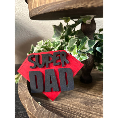 Super Dad Tiered Tray Decor 