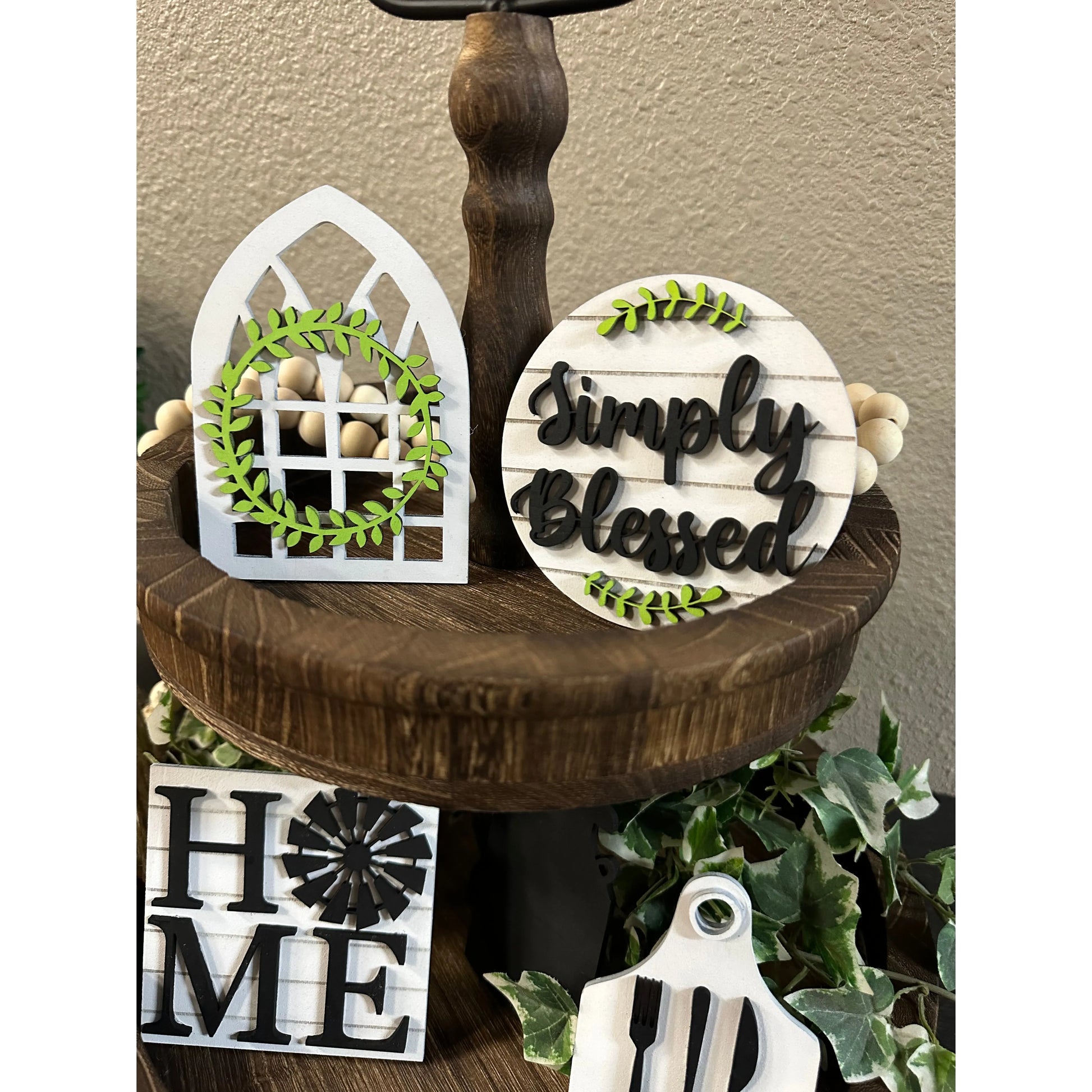 Simply Blessed Tiered Tray Decor *This item has been discontinued Tiered Tray   