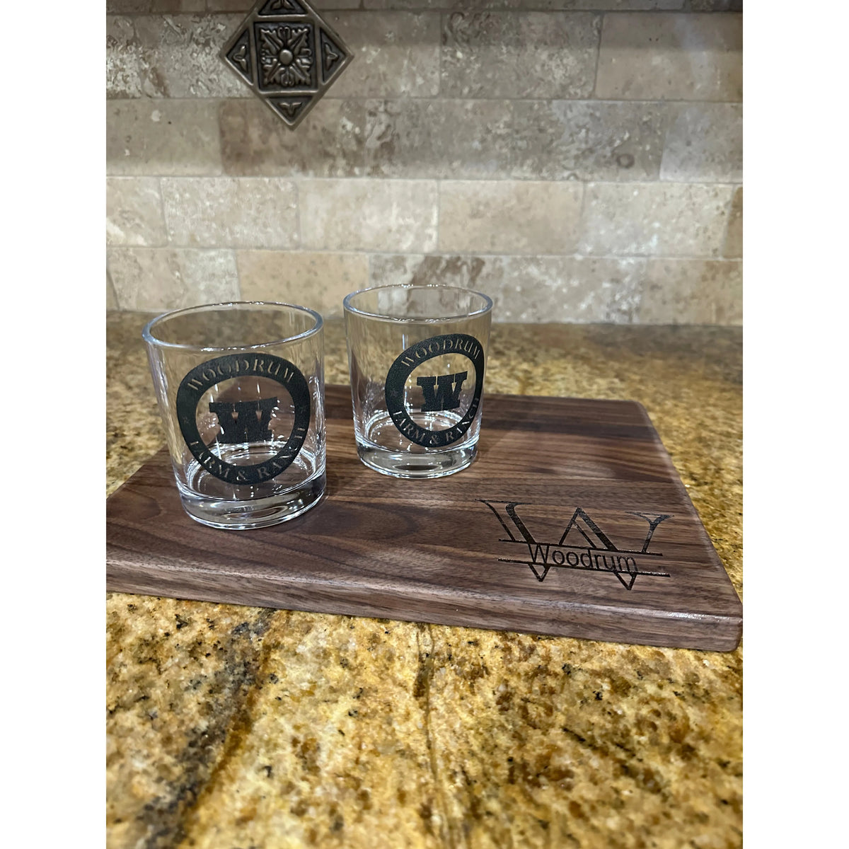 Laser-Etched Whisky Glasses – NFR Design