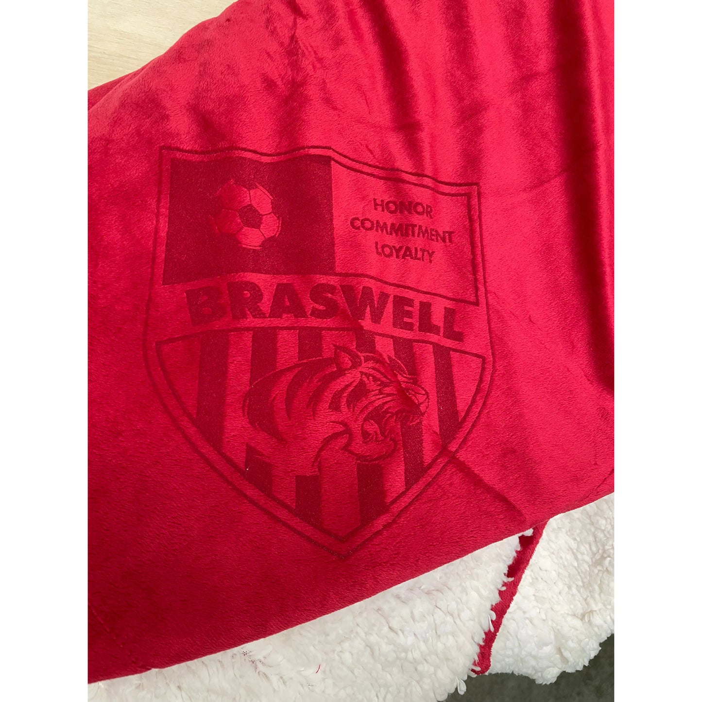 Embroidered or Laser Engraved - Sherpa Blanket Blankets