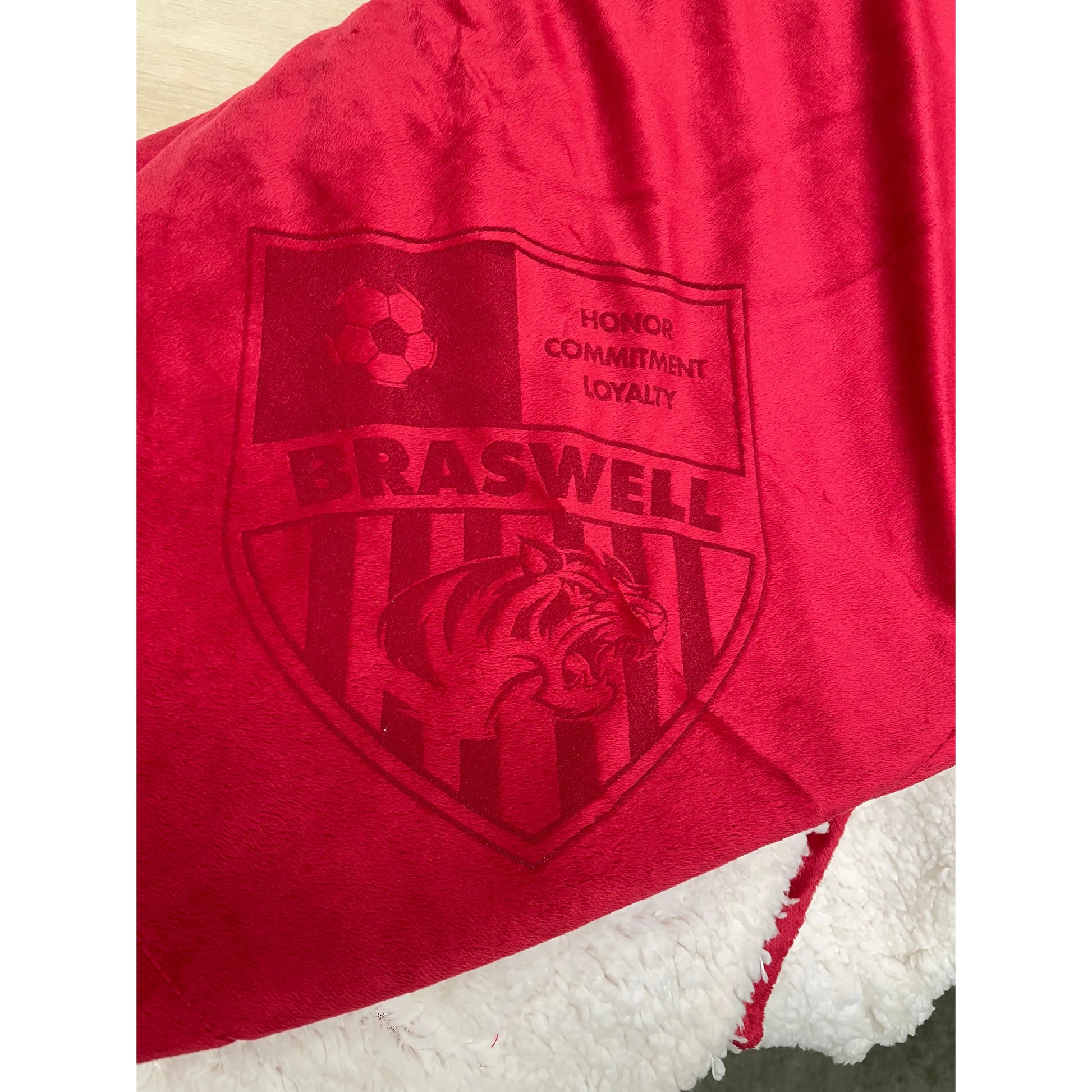 Embroidered or Laser Engraved - Sherpa Blanket Blankets