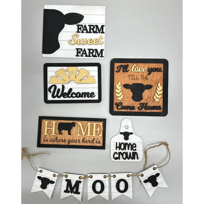 Till The Cows Come Home Tiered Tray