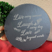 Live, Laugh, Love | Slate Serving Platter Slate Platter   