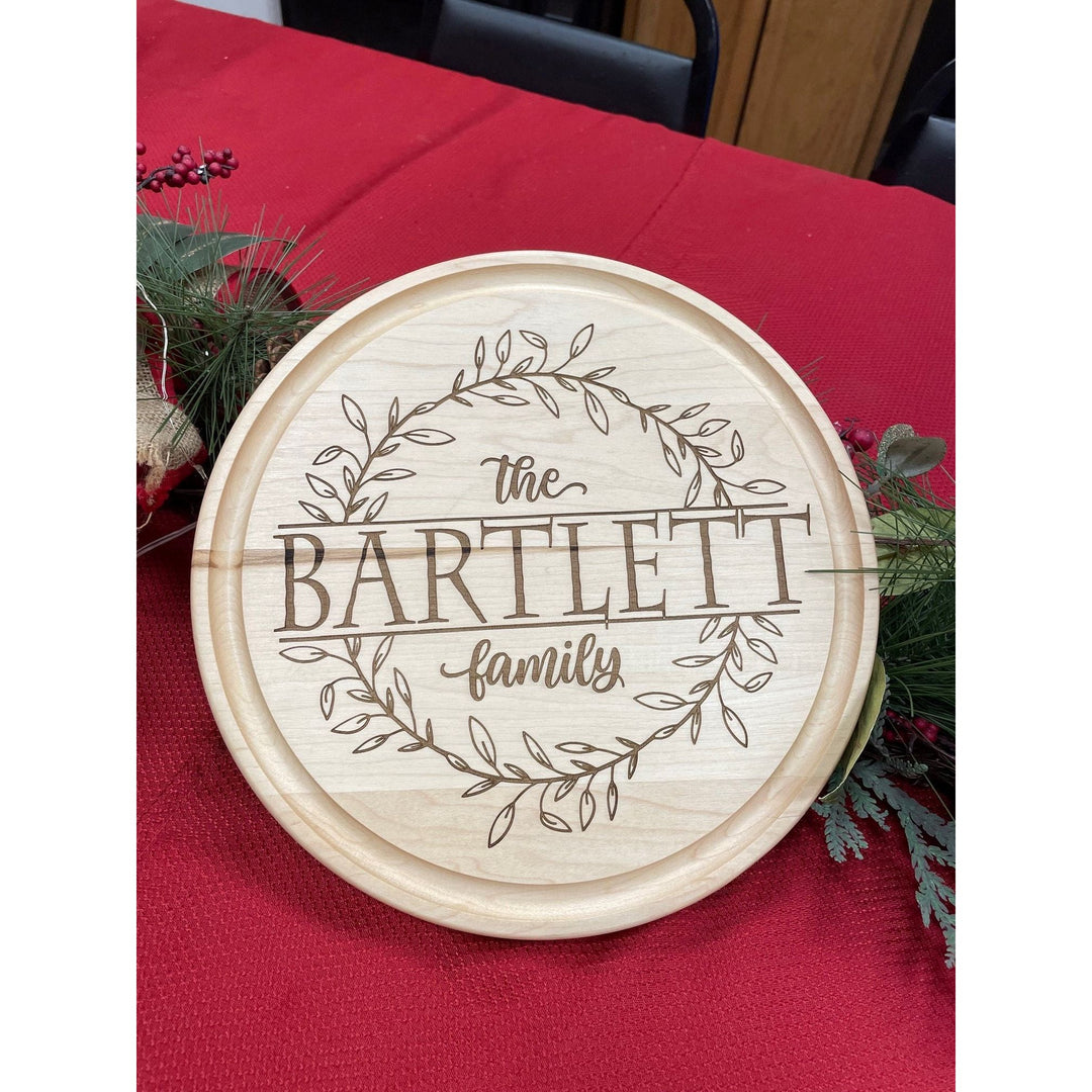 Custom Maple Small Round Cutting Board Cutting Boards Customized Maple Small Round Cutting Board